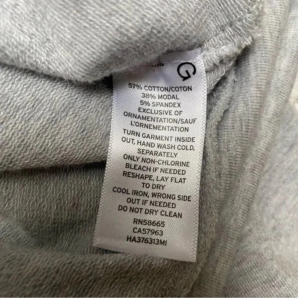 Halogen Heather Gray Rhinestone Embellished Sweatshirt Size S - Picture 14 of 15